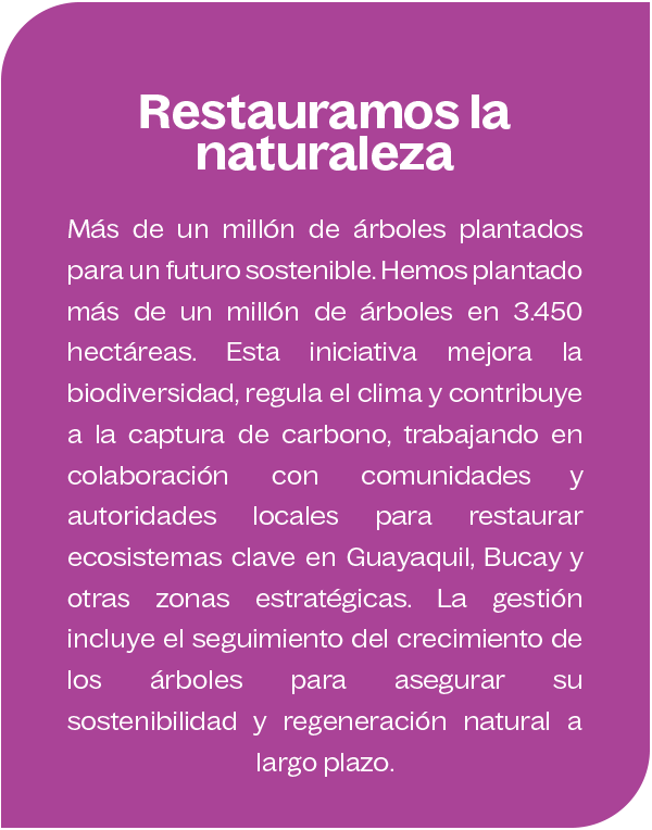 Restauramos la naturaleza Restauramos la naturaleza