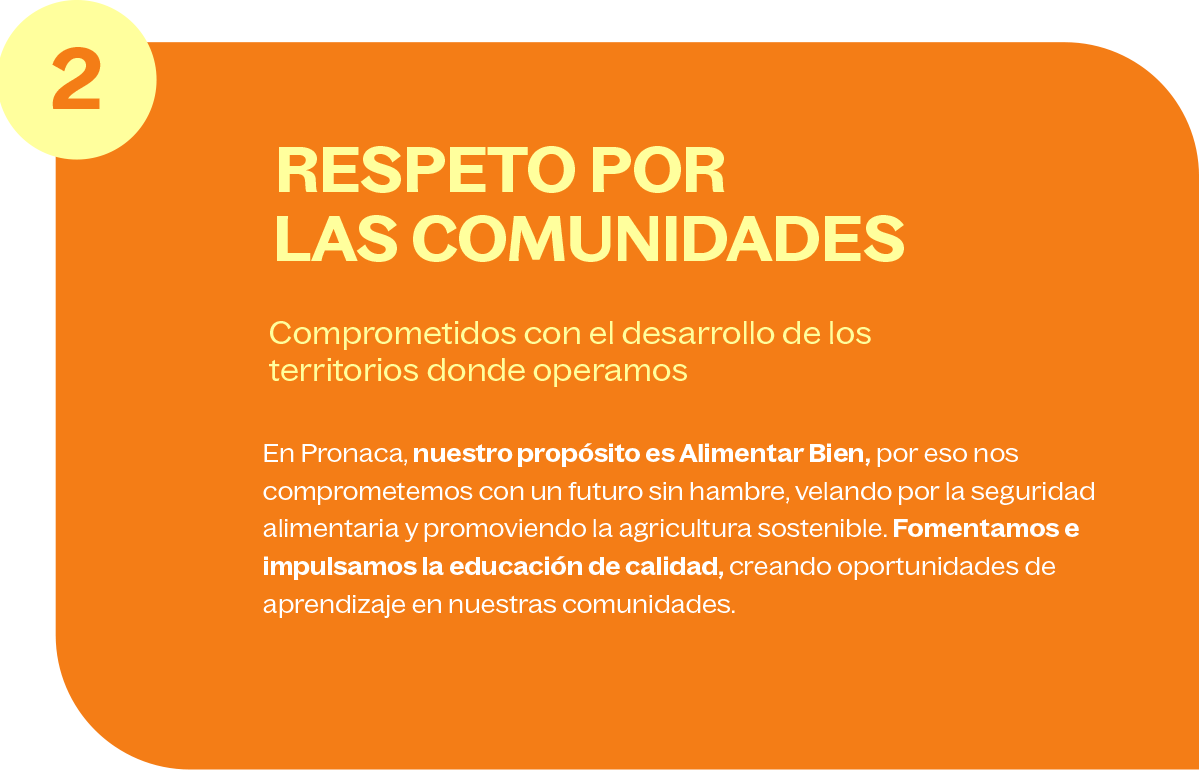 RESPETO POR LAS COMUNIDADES RESPETO POR LAS COMUNIDADES